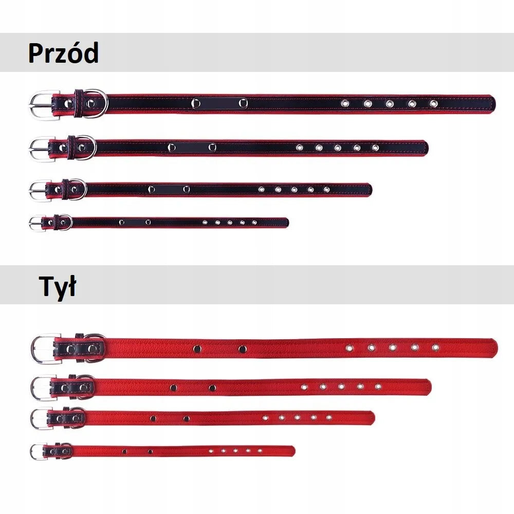 Obroża Skórzana Personalizowana z Twoim Napisem