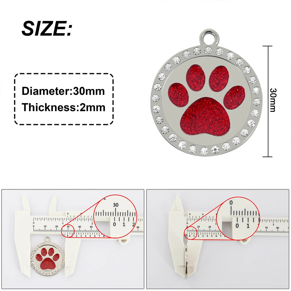 Identyfikatory Kość Diamenciki Srebrne