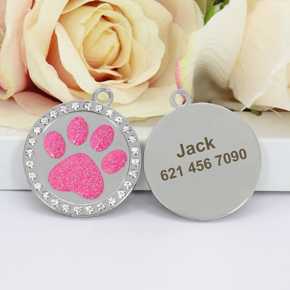 Identyfikatory Kość Diamenciki Srebrne