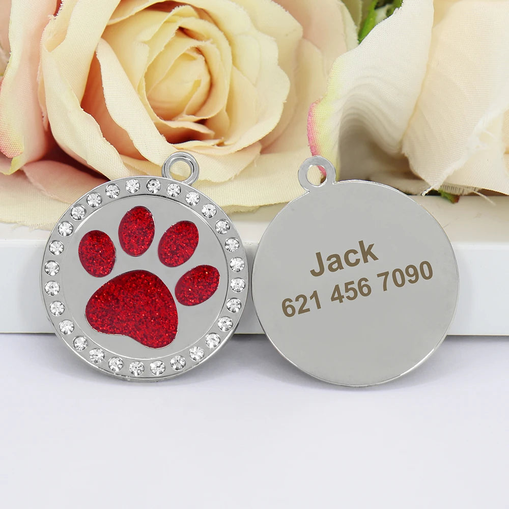 Identyfikatory Kość Diamenciki Srebrne