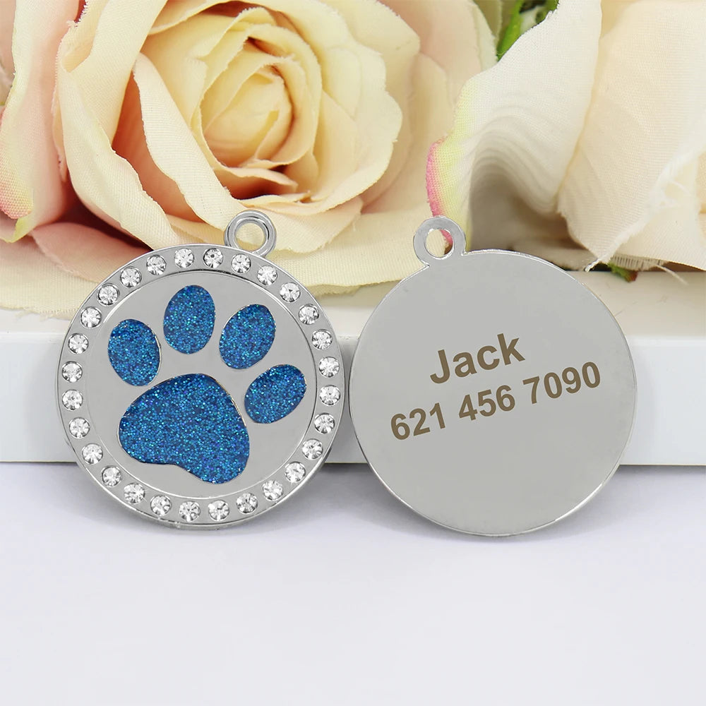 Identyfikatory Kość Diamenciki Srebrne