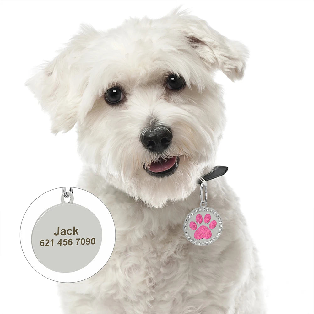 Identyfikatory Kość Diamenciki Srebrne