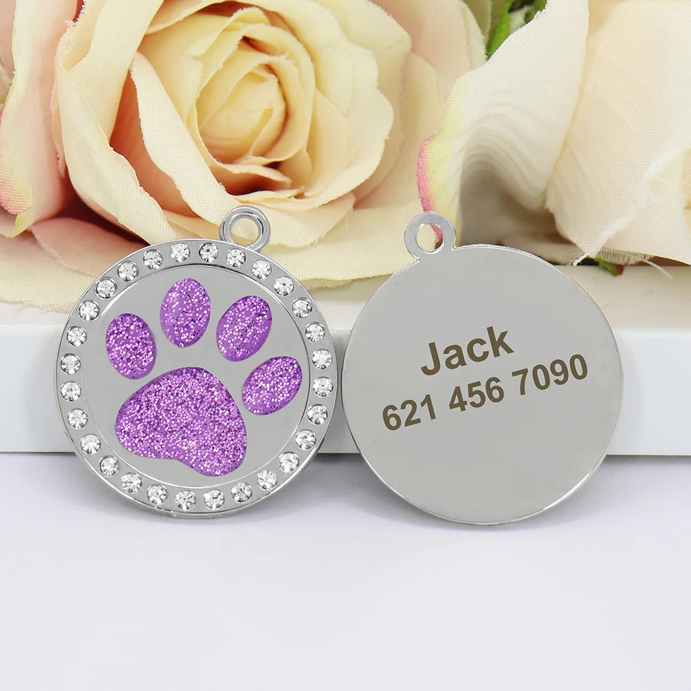 Identyfikatory Kość Diamenciki Srebrne