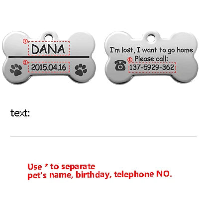 Obroża w kształcie Kości dwa rozmiary