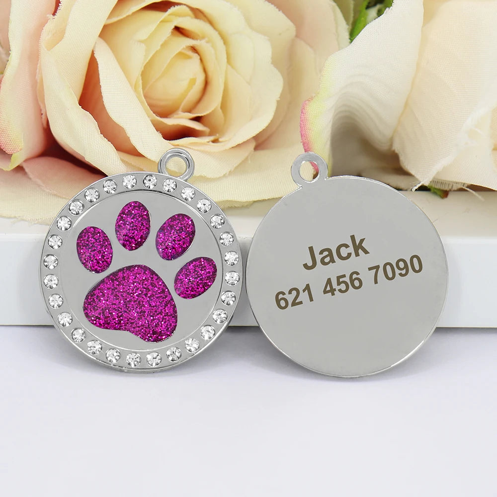 Identyfikatory Kość Diamenciki Srebrne