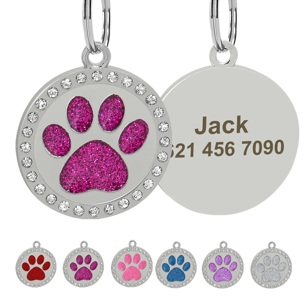 Identyfikatory Kość Diamenciki Srebrne