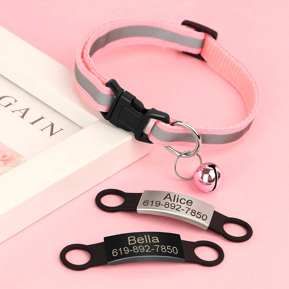 Obroża Kot + Identyfikator na gumie