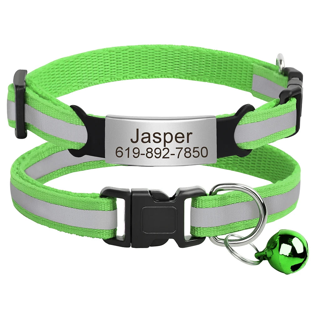 Obroża Kot + Identyfikator na gumie