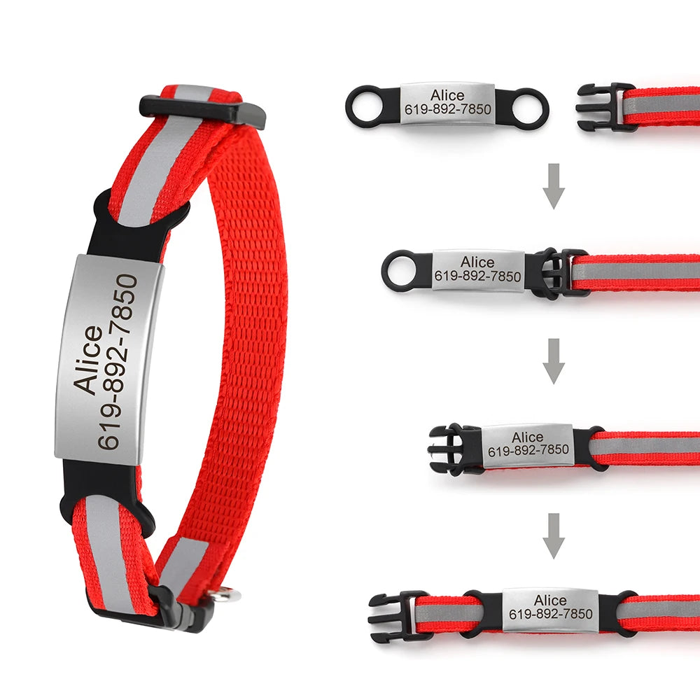 Obroża Kot + Identyfikator na gumie