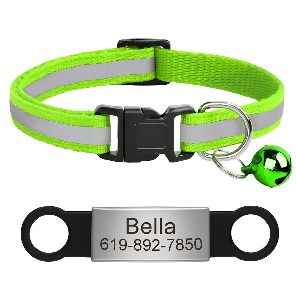 Obroża Kot + Identyfikator na gumie