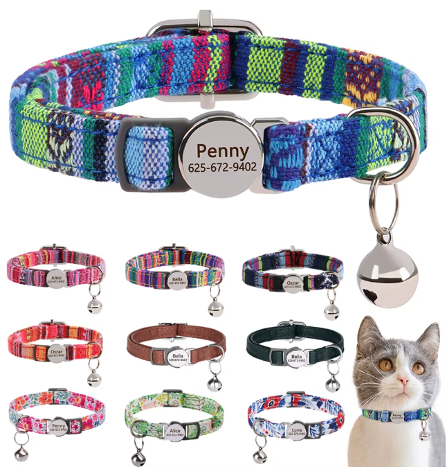 Obroża z Grawerem dla Kota