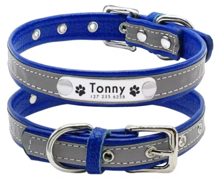 Obroża Personalizowana z Odblaskiem Twój Napis